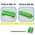 2EDG‑UKR DA803 5.08mm 2‑24P, 35mm DIN Rail Mount Male Female Solder‑Free Plug‑in Terminal Block