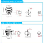 12mm 16mm 19mm 22mm Ultra-short Style Microtravel Stainless Steel Push Button Switch Led Lamp Self-reset/Momentary Normal Open