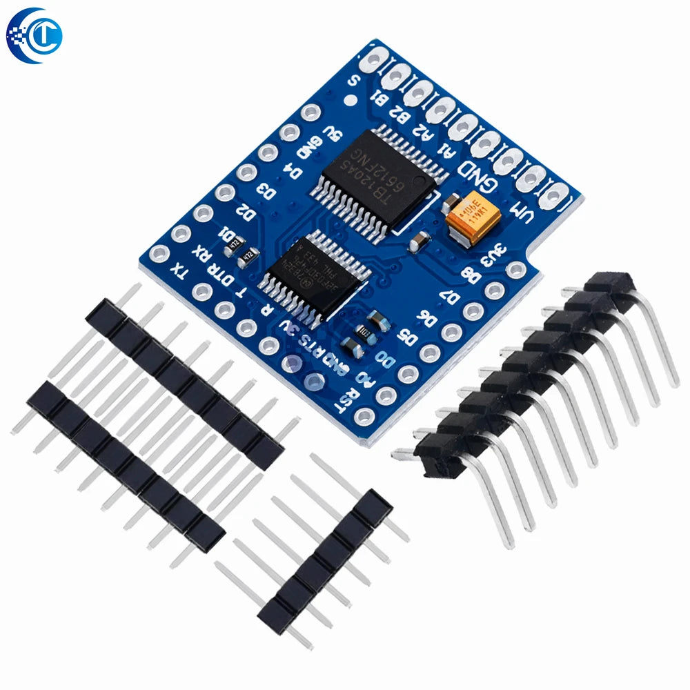 for WeMos D1 Mini Motor Driver Shield Set: TB6612FNG I2C Dual Motor Controller with Serial Potentiometer