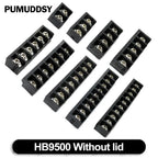 2PCS 2P-10P 2P 3P HB9500 6P 7P 8P 9P 10Pin PCB Screw Terminal Block Connector HB-9500 Lid Barrier Terminal 9.5MM Pitch KF9500