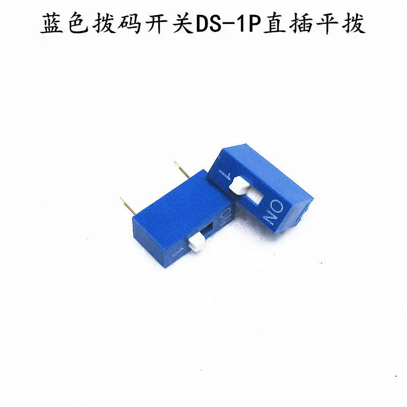 10PCS Red and blue dip switch 1 2 3 4 5 6 7 8 9 10 12PIN toggle switch spacing 2.54mm feet