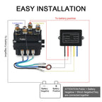 12V 250A Winch Remote Contactor Winch Control Solenoid Relay Twin Wireless Remote Kit Car Motorcycle Off Roaders Accessories