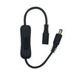 1Pc Inline 304 Switch On Off with Female Male Power Cable 5.5x2.1mm DC Connector Switch 5V 12V 24V for LED Strip Light