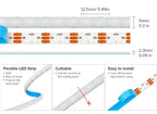 FCOB SPI RGB IC LED Light Strip DC5V Similar WS2812B Individually Addressable WS2812 160 LEDs Smart Pixels Magic FOB COB Light