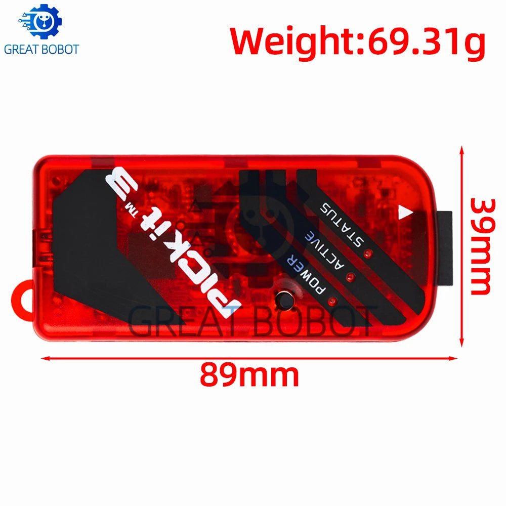 PICKIT3 PICKIT3.5 PICKIT 3 Programmer Offline Programming PIC Microcontroller Chip +PIC Programmer adapter seat