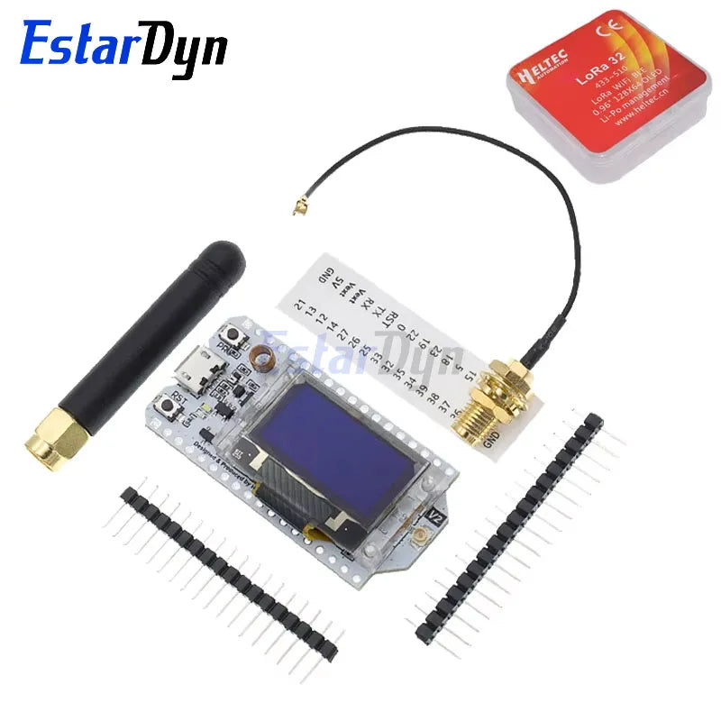 Estardyn SX1276 SX1278 ESP32 LoRa 868MHz/915MHz/433MHz 0.96 Inch Blue OLED Display Bluetooth WIFI Kit 32 Development Board