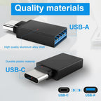 8pcs USB to USB C Adapter, USB Type C Female to USB Adapter, Micro USB to USB C Female Male Converter Connector, for Laptop Car