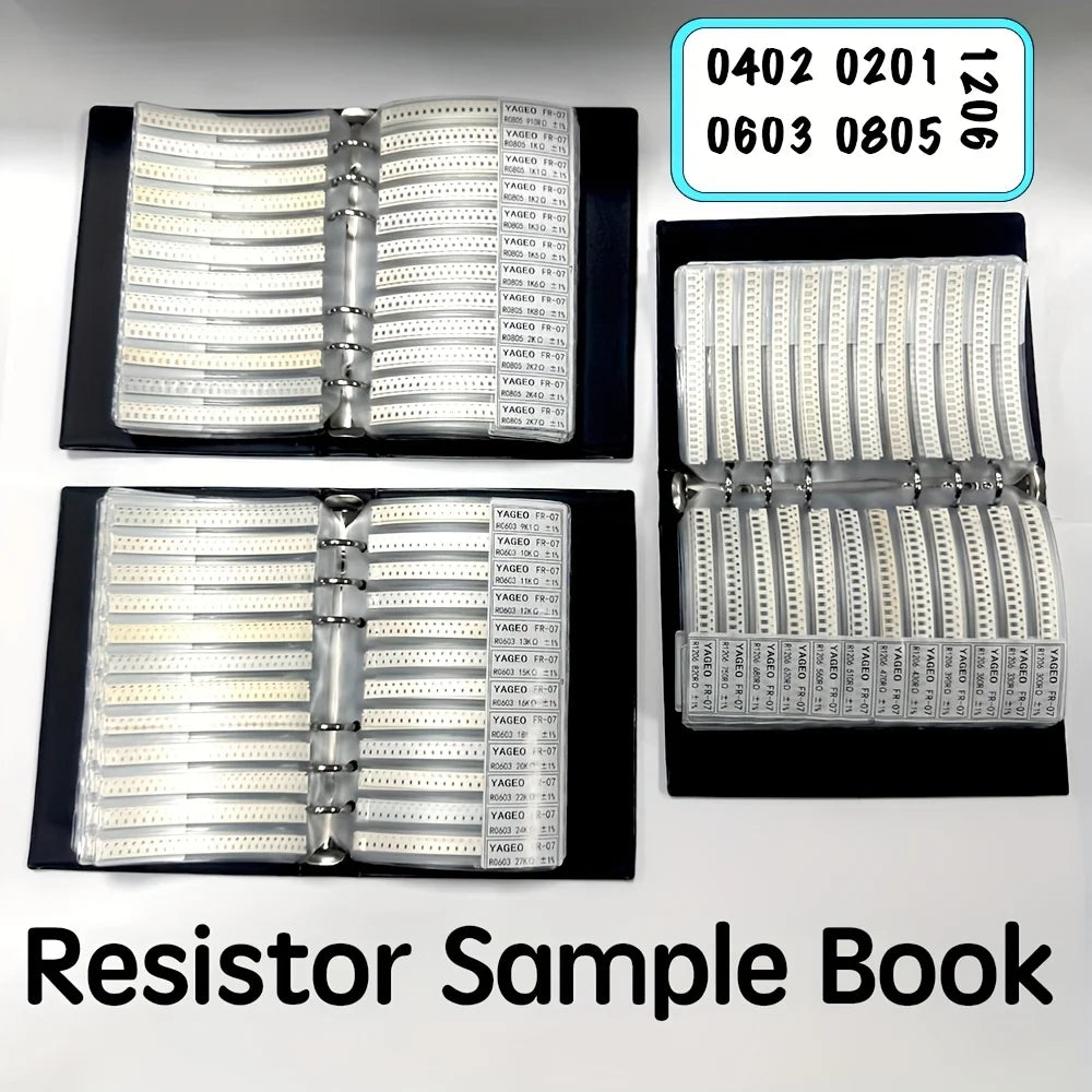 New 0805 SMD Resistor Sample Book 1% Tolerance 170valuesx25pcs=4250pcs Resistor Kit 0R~10M