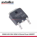20PCS 50N06 TO-252 60V 50A 105W FQD50N06 UTC50N06L SMD N-Channel Enhancement Mode Power MOSFET Triode Transistor