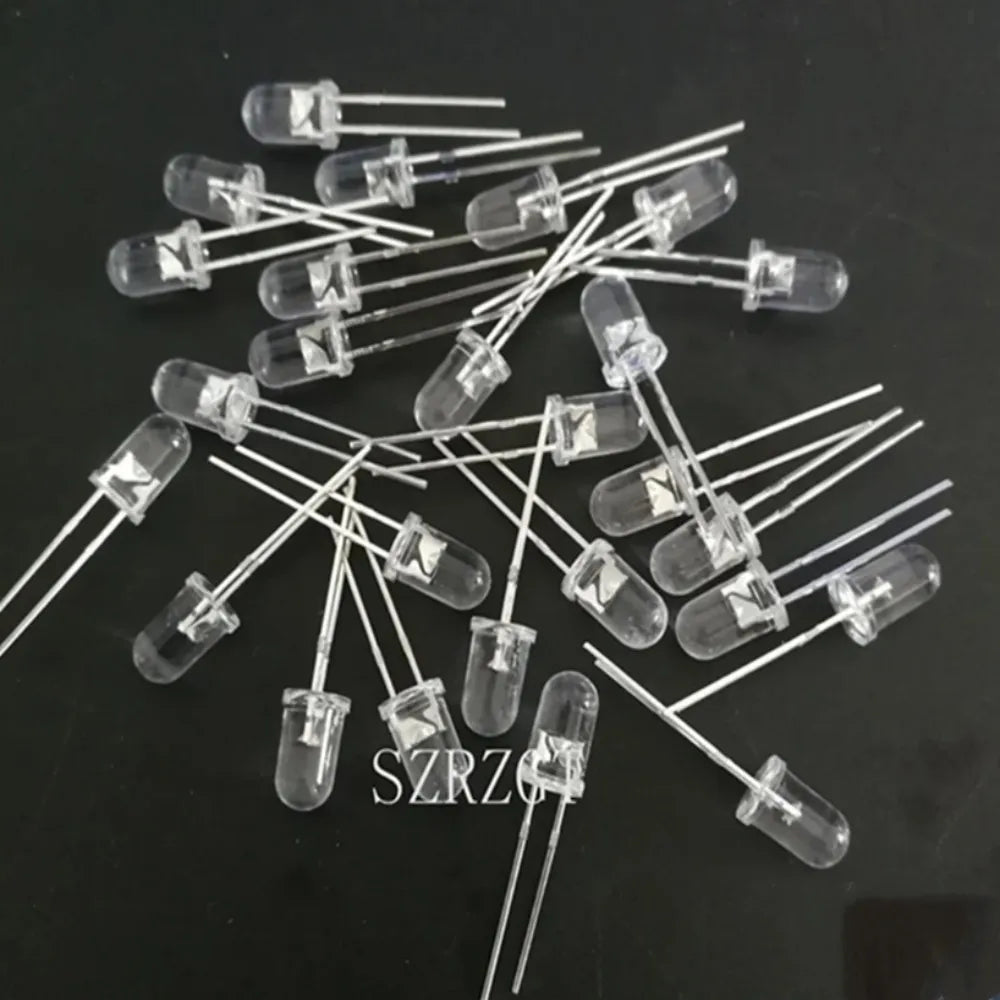 100pcs 5mm IR LED 850nm Clear Lens Infrared Diode 20mA Transparent 5 Mm Through Hole Light Emitting Diode 850 Nm LED Lamp