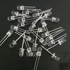 100pcs 5mm IR LED 850nm Clear Lens Infrared Diode 20mA Transparent 5 Mm Through Hole Light Emitting Diode 850 Nm LED Lamp