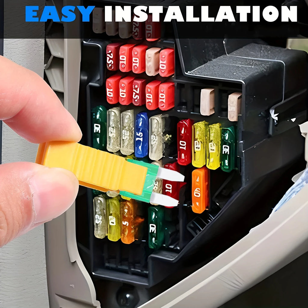 60pcs Mini Car Fuse Combo Kit Mini Multicolor Multi-Function Auto Blade Fuse Replacement Kit For Car/RV/Truck/Motorcycle/Boat