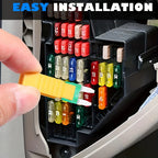 60pcs Mini Car Fuse Combo Kit Mini Multicolor Multi-Function Auto Blade Fuse Replacement Kit For Car/RV/Truck/Motorcycle/Boat