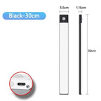 1Pc Cabinet Light USB Rechargeable Motion Sensor Ultra-thin Night Light For Home Corridor Stairs Kitchen Bedroom Wardrobe Indoo