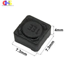 (10-100PCS) 7x7x4mm CDRH74 Power Inductor 2.2/3.3/4.7/6.8/10/15/22/33/47/68/100/150/220/330/470UH CDRH74R CD74 SMD Inductance