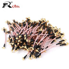 10PCS MMCX Male to SMA Female 2Hole Flange Panel Mount RG316 Cable Pigtail FPV Antenna Extension Cord for TBS Unify Panda RC VTX