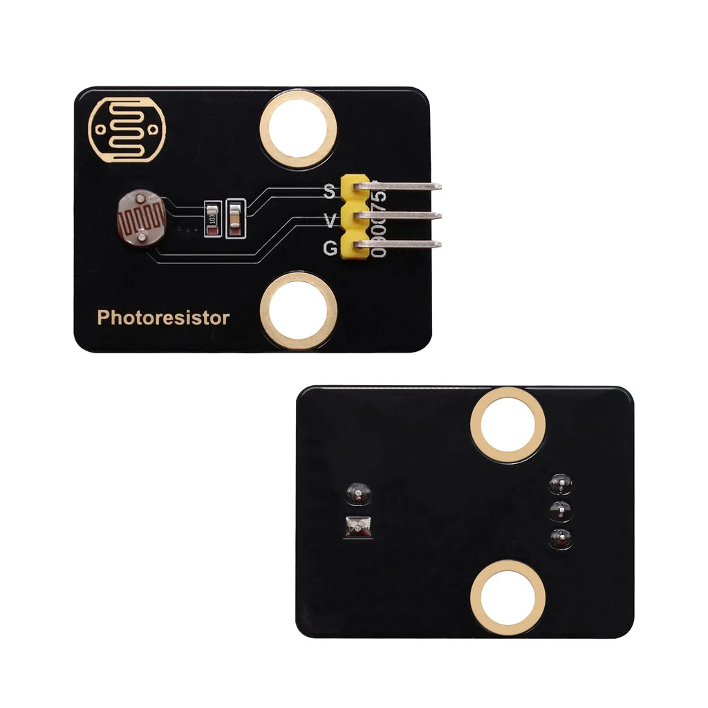 Photoresistor Sensor LDR Sensor Module DIY Electronic Building Blocks for Arduino UNO R3 Projects Compatible with Lego Blocks