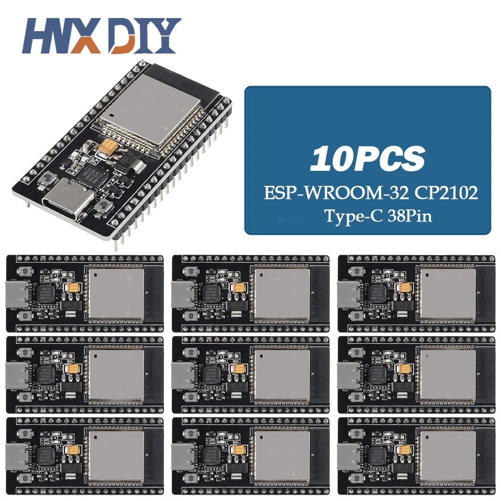 1-5sets ESP32 Development Board TYPE-C USB CP2102 WiFi+Bluetooth Dual Core 32-DevKitC-32 Expansion Board 38PIN