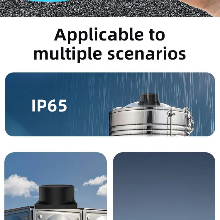 Tuya WiFi or ZIgbee Ultrasonic Water Level Sensor Wireless Gauge Water Tank Level Monitor Waterproof IP65 Water Leak Detector