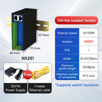 8-Channel Serial Server RS485/232/422 to RJ45 EBYTE NB183-V2 Upgraded Series ModBus RTU to TCP Build-in Watchdog MQTT/HTTP IOT