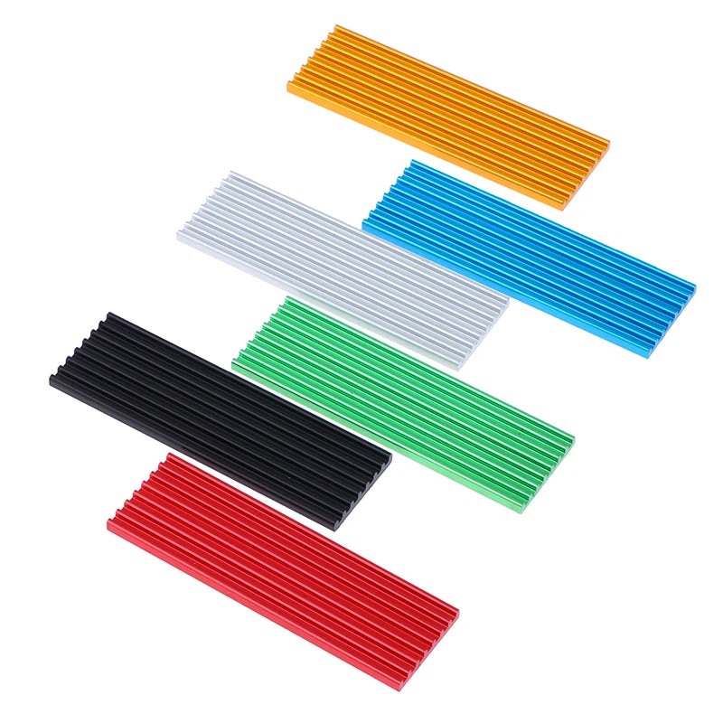 1set M.2 SSD Heat Sink NVME NGFF M.2 2280 Solid State Hard Disk Aluminum Heatsink Cooler Radiator Thermal Cooling Pad For PC