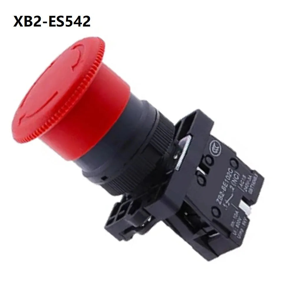 22mm Emergency-Stop Mushroom Push Button Switch XB2-ES442 Latching 600V 10A Control Electrical Starter Switch