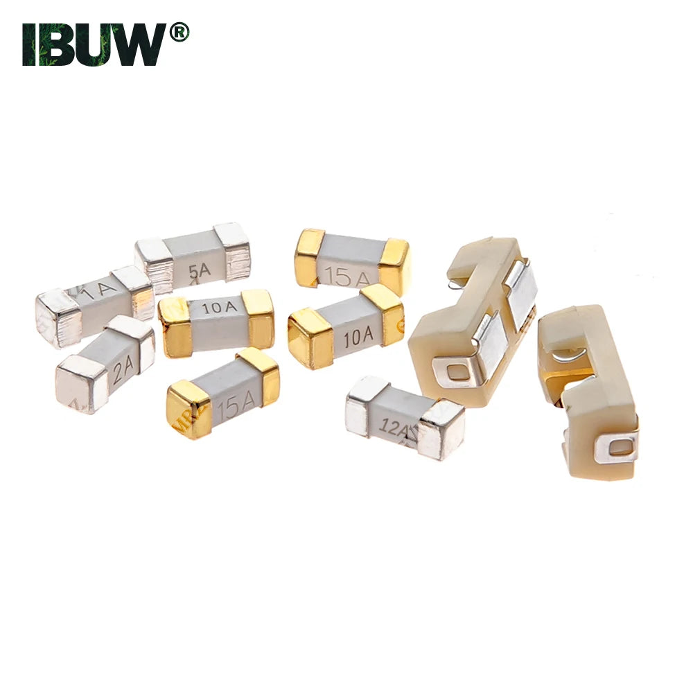 10PCS 500MA 750MA 3A 4A  0.75A 1808 SMD Fuse Fast Acting Surface Mount Fuses 5A 6.3A 10A 12A 15A for PCB Circuit Protection 0.5A
