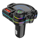 Bluetooth 5.3 FM Transmitter Handsfree Car AUX Radio Modulator MP3 Player with QC3.0 & PD20W Fast Charge Adapter Car Accessories