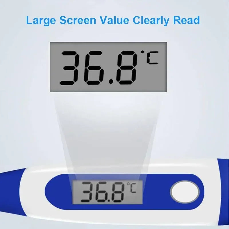 Professional Animal Digital Thermometer with Soft Probe Blue Digital Pet Dog Cat Veterinary Thermometer Waterproof Equipment