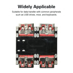 XL334P4 USB2.0 4-port Controller Expansion Module USB 2.0 to 4 Channel Way Splitter USB-HUB Type-C Extender Board 40MB/S