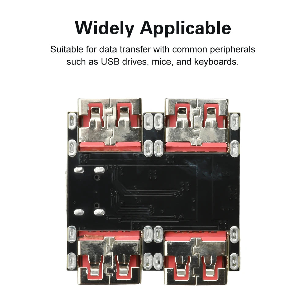 XL334P4 USB2.0 4-port Controller Expansion Module USB 2.0 to 4 Channel Way Splitter USB-HUB Type-C Extender Board 40MB/S