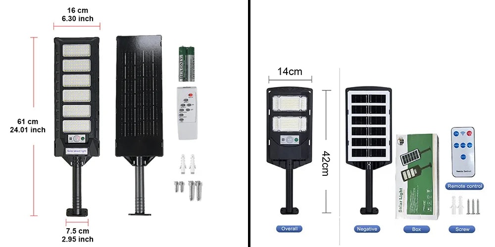 12000W Solar Lights Commercial LED Outdoor Dusk To Dawn Solar Street Lamp Waterproof Backyard Garden Security Lighting IR Sensor