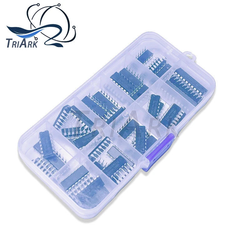 50PCS/Set Integrated Circuit DIP IC Combination KIT 74LS00 74LS02 74LS04 74LS08 74LS32 74LS47 74LS86 74LS90 74LS138 74LS245 Chip