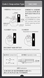 CNTD C4N-4167N Limit Switch IP67 Waterproof Coil Spring Type 3N Low Actuation Force 1NC 1NO Slow Action Forced Disconnect