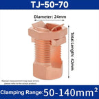 Electrical Equipment TJ Series Split Bolt Connector Sturdy Durable Copper Split Bolt Screw Terminal