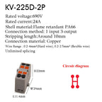 1Pc Wire Electrical Cable Connectors Plug-in Terminal Block PTFIX 2.5mm² Splitter Spliceable DIN-Rail Mounting Junction Box Tool