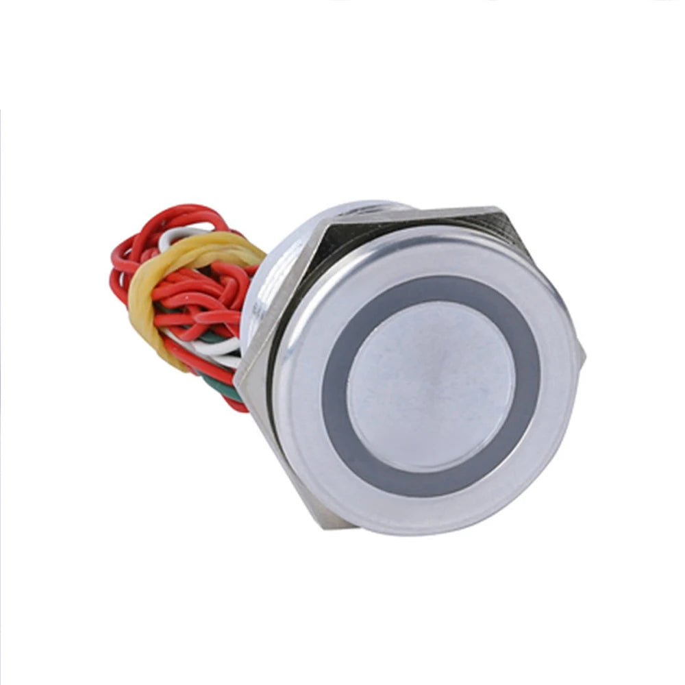 12/16/19/22/25/30MM IP68 Waterproof Stainless Steel  Momentary Push Button Switch Metal Piezo Touch Switch