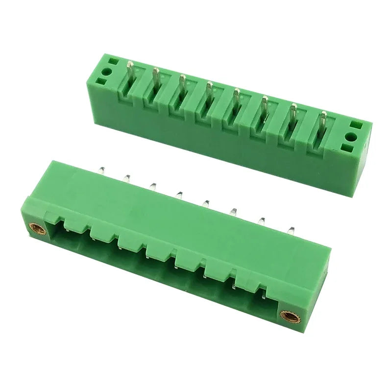 10pcs/5sets 5.08mm 0.2in Plug PCB Wire Terminal Block 2EDGKM 2EDGVM 2EDGRM-5.08mm Male Wafer 2-24P Female Socket MSTBV2.5-GF STF