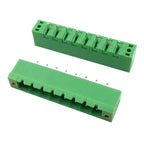 10pcs/5sets 5.08mm 0.2in Plug PCB Wire Terminal Block 2EDGKM 2EDGVM 2EDGRM-5.08mm Male Wafer 2-24P Female Socket MSTBV2.5-GF STF