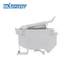 10Pcs UK5-HESI Screw Din Rail Terminal Block Fuse Holder 5*25mm 24V/220V LED With Disconnect Lever Wire Electrical Connector