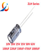 10pcs ZLH 10V 16V 25V 35V 50V 63V 100V 10UF 22UF 47UF 100UF 220UF 330UF 470UF 1000UF Rubycon Electrolytic Capacitor  NEW