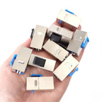 CAT7 CAT6A Cat6/5e Keystone Jack Coupler 10Gbps High-Speed Shielded Ethernet Coupler RJ45 Female To Female Keystone Jack Insert