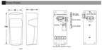 3.6V Battery Supported Outdoor IR Sensor Photocell Automatic Gate Garage Door Infrared Beam Sensor