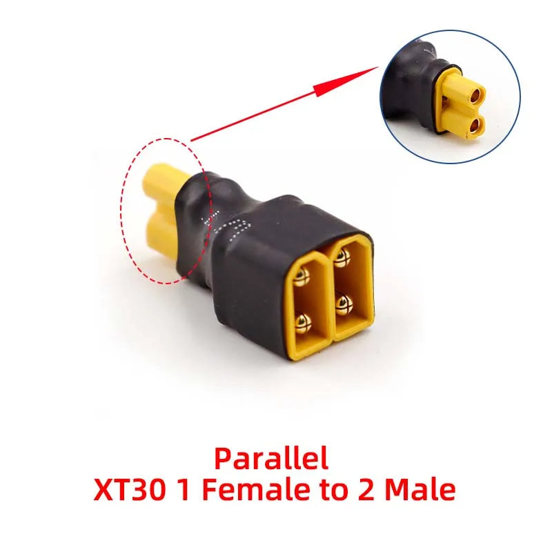 1PCS Amass Lithium Battery Adapter XT30, XT60, XT90 Series Adapter Parallel Plug