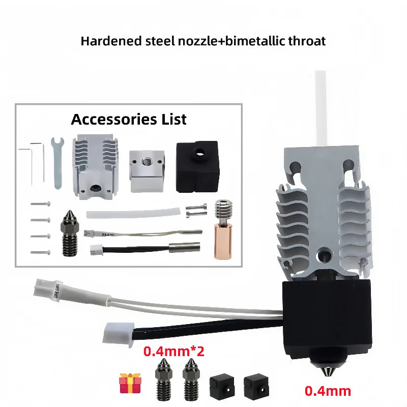 Creality Ender 3 V3 SE Hotend Kit, and Extruder Hotend Heater Block /Heatsink/Thermistor/Heating Rod Tube for Ender3 V3 SE