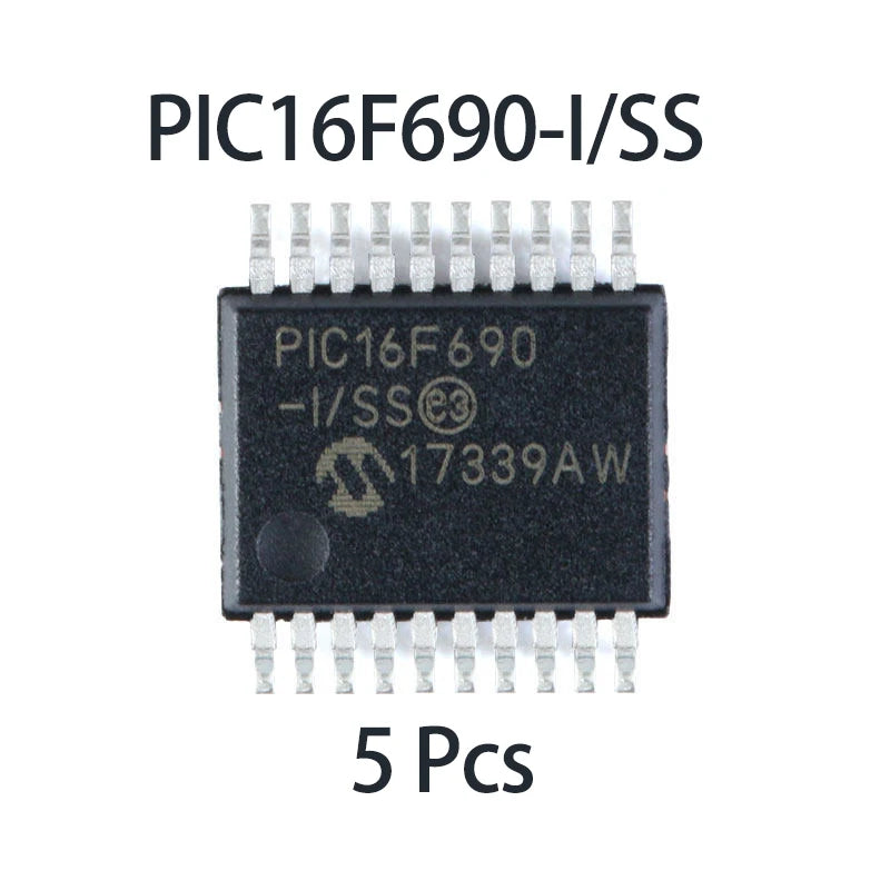 1~100Pcs PIC16F690-I/SS SSOP20 SMD 8Bit MCU 20MHz 4K Flash Microcontroller Chip For Electronic DIY And Industrial Control