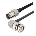 BEVOTOP RG58 BNC Cable Waterproof BNC Female Nut Bulkhead to BNC Male Plug RG58 Pigtail Jumper 50 Ohm RF Coaxial Extension Cable