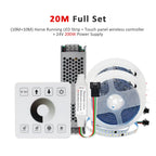 20M 15M 5M 10M Running Water Flowing LED Strip Light DC24 WS2811 SMD2835 Horse Race Pixel Addressable Flexible Linear Lamp Set