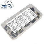 85PCS/lot IC Analog chip kit Box LM358 LM324 JRC4558 NE5532 LM386 TDA2030 TDA2822 LM393 UA741 LM339 Electronic components kit