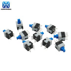 (10-100PCS) Micro Tact Push Button Switch Self-Lock/Reset 6Pin 5.8x5.8mm 7x7mm 8x8mm 8.5x8.5mm for PCB Repair/Electronics DIY